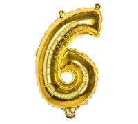 Boland - Ballon de baudruche numéro, Taille 66 cm, doré, Ballon numéro, numéro, Ballon, Ballon, Anniversaire, Anniversaire d'enfant, décoration, Cadeau