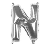 Boland - Ballon en aluminium lettre taille 36 cm argenté ballon lettre ballon air hélium remplissage anniversaire de vie fête surprise anniversaire enfant