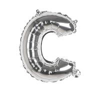 Boland - Ballon en aluminium lettre taille 36 cm argenté ballon lettre ballon air hélium remplissage anniversaire de vie fête surprise anniversaire enfant