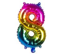 Boland-BOL21988 Chiffre Ballons de baudruche, 10135449, Arc-en-Ciel, 8