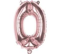 Boland ballon numéro 0 or rose 86 cm Goud G