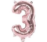 Boland ballon numéro 3 or rose 86 cm Goud G