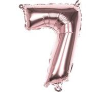 Boland ballon numéro 7 or rose 86 cm Goud