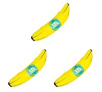 Boland Banane Gonflable XXL 52164-71 cm - Décoration pour fête de Piscine, fête d'été, fête à thème, Multicolore (Lot de 3)