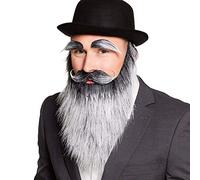 Boland - Barbe artificielle, accessoire, maquillage, moustache, accessoire pour carnaval, soirée déguisée, soirée à thème, JGA, Halloween