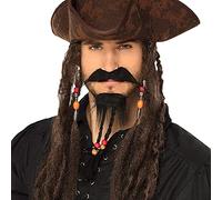 moustache et barbe de pirate - boland 01811 Noir G