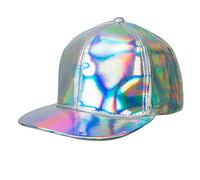 Boland - Basecap Holo, holographique, taille réglable, casquette, chapeau, casquette, rappeur, déguisement, fête foraine, carnaval