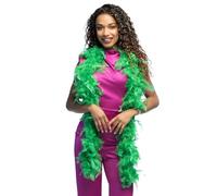 Boland – Boa en plumes – env. 180 cm – Accessoire Charleston années 1920 – Vert Taille Unique