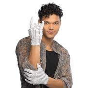 Boland BOL03073 Gants avec strass argentés