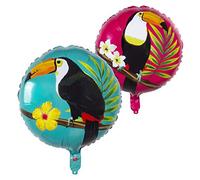 Boland BOL52592 Ballon en Aluminium Tucano Turquoise ou Fuchsia Taille unique Coloré