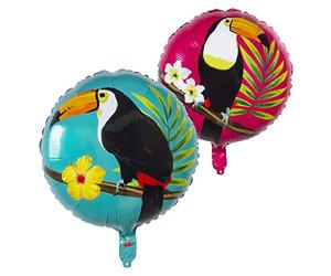 Boland BOL52592 Ballon en Aluminium Tucano Turquoise ou Fuchsia Taille unique Coloré