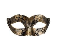 Boland BOL54521 Masque Steampunk Gold Gears pour Femme, Multicolore, Unitalla, Multicolore, Unitalla