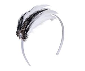 Boland Bol76319 Pams Bandeau années 20 avec plume Multicolore