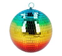 boule disco facettes arc-en-ciel 20cm - boland 00708