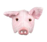 BOLAND BV Masque cochon peluche adulte - Rose - Taille Unique