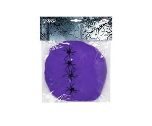 BOLAND BV Toile d'araignée violette 60 g avec 4 araignées