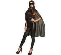 Boland cape habillée et masque super héros unisexe noir Zwart G