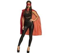 Boland cape habillée et masque super héros unisexe rouge Rood G