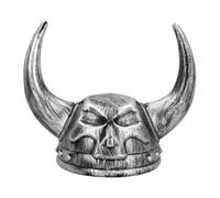 Boland Casque Viking - Casque de guerrier robuste avec cornes et tête de mort - Accessoire de costume d'Halloween pour adultes, déguisement, cosplay et fêtes à thème