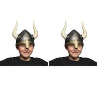 Boland - Casque Viking pour enfants, couvre-chef, accessoire pour déguisements, carnaval ou fête à thème (Lot de 2)
