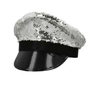Boland - Casquette avec paillettes pour adultes, couvre-chef pour déguisements de carnaval, carnavals, fêtes à thème et festivals (Lot de 2)