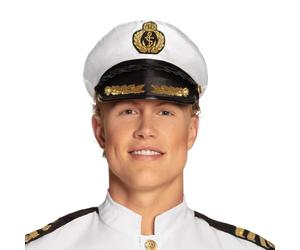 Boland - Casquette de capitaine Admiral Edward, 59 cm | Casquette avec cordon et ancre pour costumes de capitaine, carnaval et soirée à thème, uniforme, professionnel