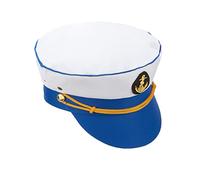 Casquette Marin Femme - Capitaine - Blanc/Bleu/Doré
