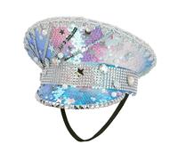Boland Casquette à paillettes pour adultes – Couvre-chef carnaval et fêtes