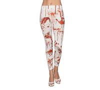 Legging Sang - Femme - Blanc et Rouge