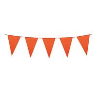 Boland - Chaîne de fanions, longueur 10 mètres, chaîne de drapeaux, guirlande en plastique, décoration suspendue, carnaval, fête déguisée, anniversaire, jardin d'enfants, discothèque