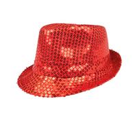 Boland – Chapeau à paillettes – Unisexe, accessoire disco pour carnaval