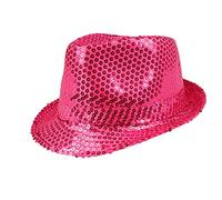 Boland - Chapeau à paillettes, unisexe, tenue disco, accessoire, carnaval, costume, fête déguisée, fête à thème