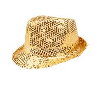 Boland - Chapeau à paillettes, unisexe, tenue disco, accessoire, carnaval, costume, fête déguisée, fête à thème