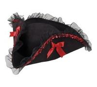 Boland chapeau Amiral Rachel noir/rouge Rood G