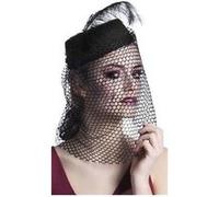 Boland chapeau avec voile dames polyester noir taille unique noire G