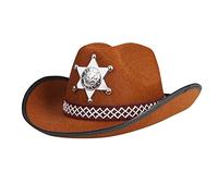 Boland – Chapeau enfant Shérif Junior – étoile argentée, cordon, cow-boy