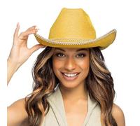 Boland - Chapeau de cowboy brillant Charly, chapeau western pour soirée à thème, carnaval, accessoires pour costumes de carnaval, enterrement de vie de garçon/jeune fille, festival