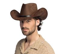 Boland Chapeau de cowboy Bronco avec bandeau, chapeau western pour fête à thème, carnaval, accessoires de costumes de carnaval, enterrement de vie de jeune fille