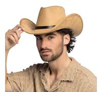Boland Chapeau de cowboy Bronco avec bandeau, chapeau western pour fête à thème, carnaval, accessoires de costumes de carnaval, enterrement de vie de jeune fille