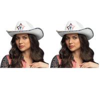 Boland - Chapeau de cowboy, Couvre-chef, Accessoire pour déguisement, Accessoires pour festival, carnaval ou fête à thème (Lot de 2)