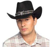 Boland Chapeau de cowboy Django pour adulte, chapeau western pour costumes de carnaval, carnaval et fête à thème