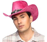 Boland Chapeau de cowboy Django pour adulte, chapeau western pour costumes de carnaval, carnaval et fête à thème, Rose