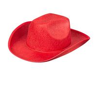 Chapeau de cowboy - RODEO - Cow-boy - Rouge - Adulte - Mixte