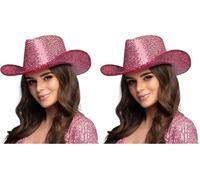 Boland - Chapeau de cowboy Rodeo Party, chapeau pour déguisements de carnaval, carnaval, fête à thème et JGA (Lot de 2)
