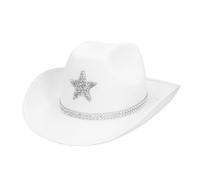 Boland - Chapeau de cowboy Taylor avec étoile, chapeau western pour soirée à thème, carnaval, accessoires pour costumes de carnaval, enterrement de vie de jeune fille, festival
