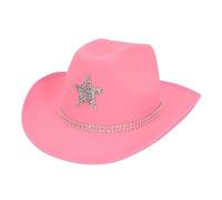 Boland - Chapeau de cowboy Taylor avec étoile, chapeau western pour soirée à thème, carnaval, accessoires pour costumes de carnaval, enterrement de vie de jeune fille, festival