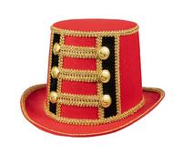 Boland - Chapeau de directeur de cirque, haut-de-forme pour costumes de carnaval, festival, carnaval, soirée à thème, dompteur
