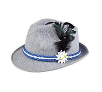 Boland Chapeau de fête tyrolien bavarois avec rubans et fleur