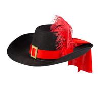 Boland Chapeau de mousquetaire,Noir,Taille unique