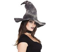 Boland Chapeau de sorcière Sombre séduction 43 cm, Gris (Lot de 2)